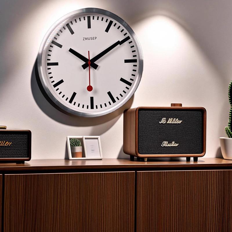Luxury Watch Wall Clock - 12-inch moderne eenvoudige luxe metalen kantoorwandklok