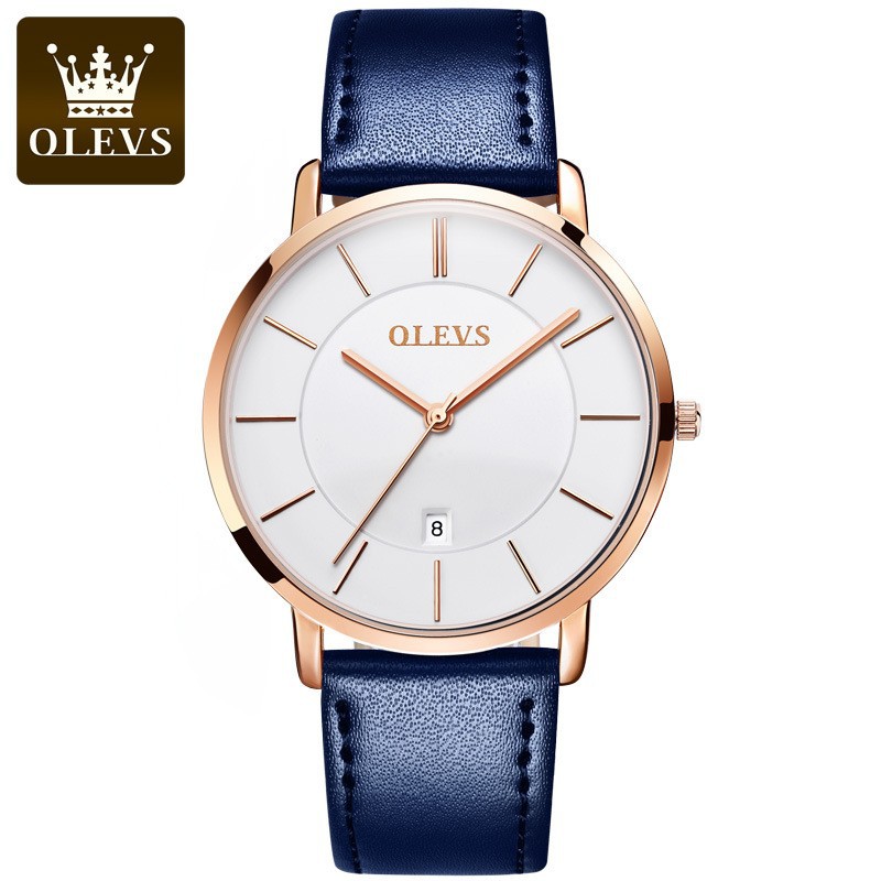 Luxury Watch Leather Strap - Olevs Mode Ultra Dunne Womens Horloges