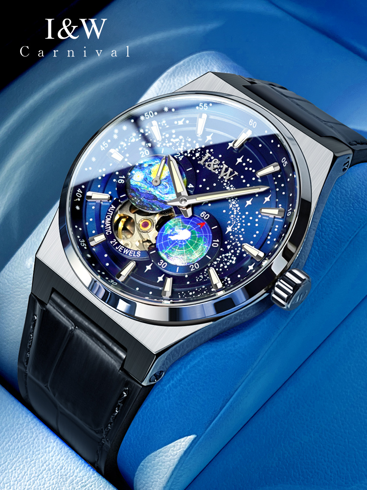 Luxury Watch Second Hand - CARNAVAL Nieuwe MIYOTA Beweging Automatisch Horloge