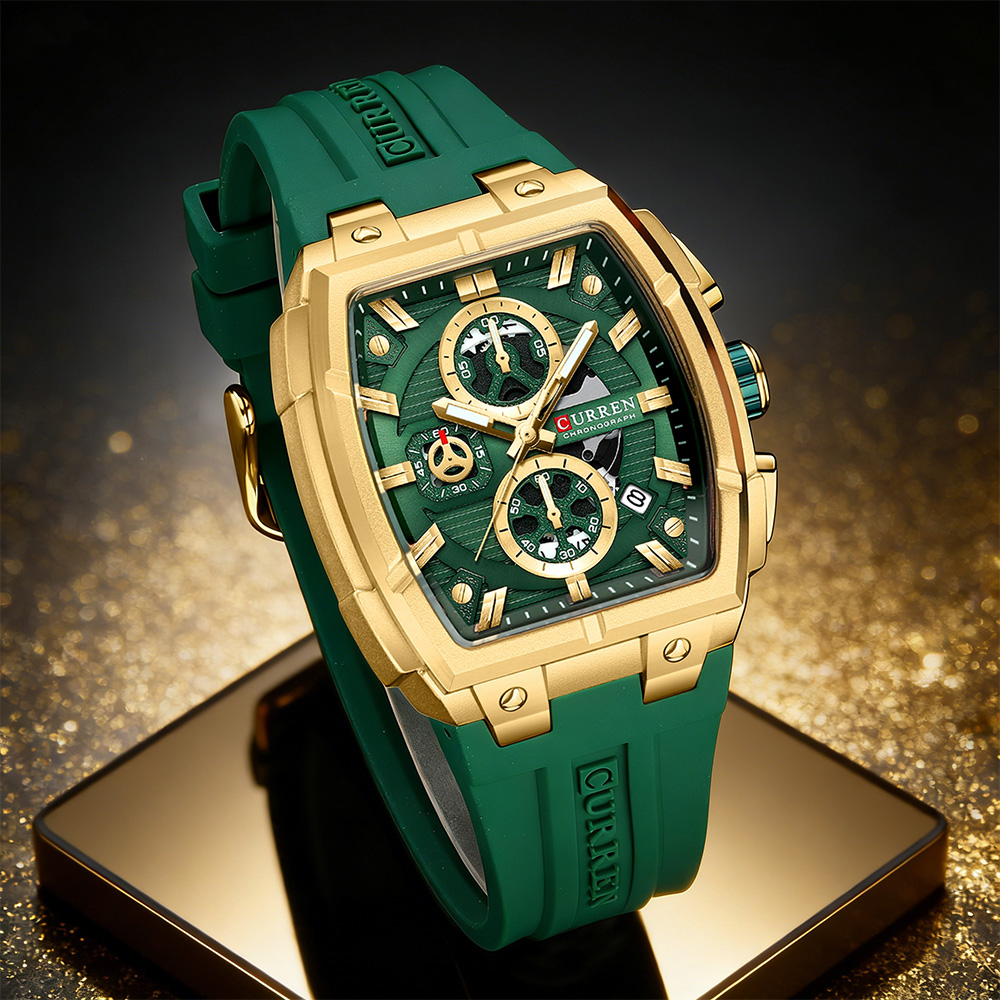 Luxury Watch And Bracelet - CURREN Luxe vintage horloge voor heren,