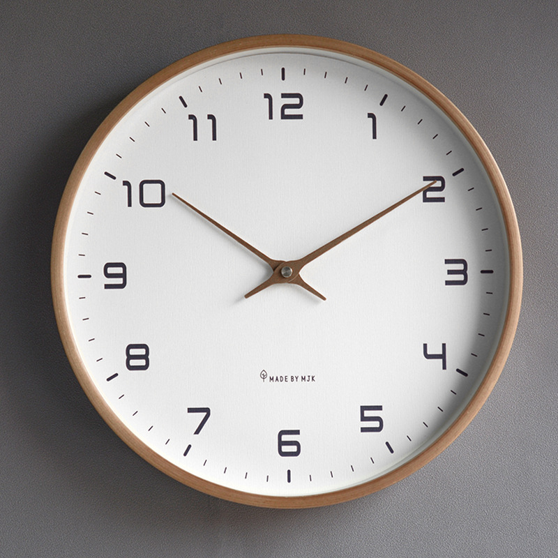 Luxury Watch Wall Clock - Nordic Massief Houten Wandklok Woonkamer Huishouden