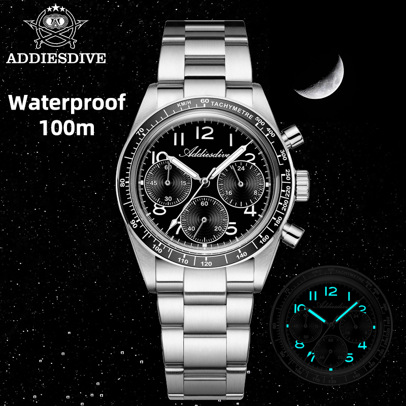 Luxury Watch Second Hand - ADDIESDIVE 2026 herenhorloges quartz mode chronograaf
