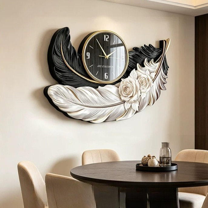 High-end Feather Design Wandkl - Luxury Watch Wall Clock recensie en prijs