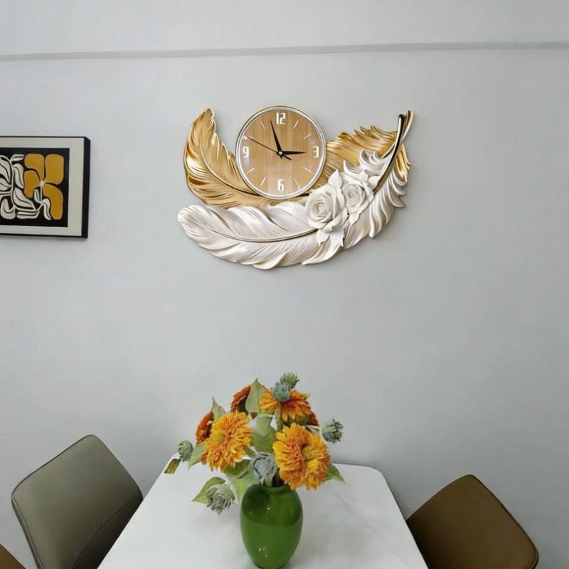High-end Feather Design Wandkl - Luxury Watch Wall Clock recensie en prijs