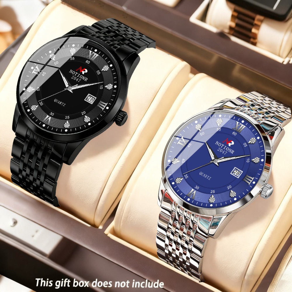 2 stuks klassieke heren quartz - Luxury Watch And Bracelet recensie en prijs