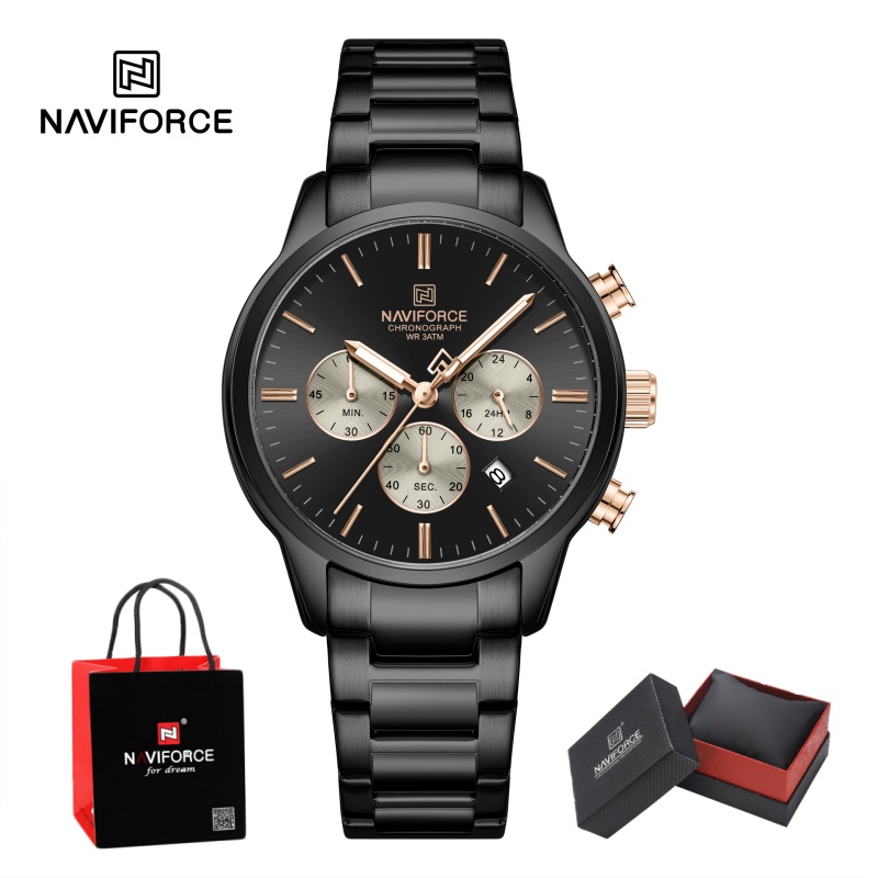 NAVIFORCE Heren Quartz Chronog - Luxury Watch And Bracelet recensie en prijs