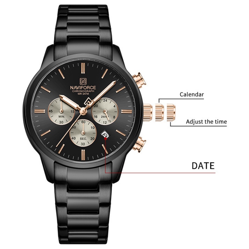 NAVIFORCE Heren Quartz Chronog - Luxury Watch And Bracelet recensie en prijs