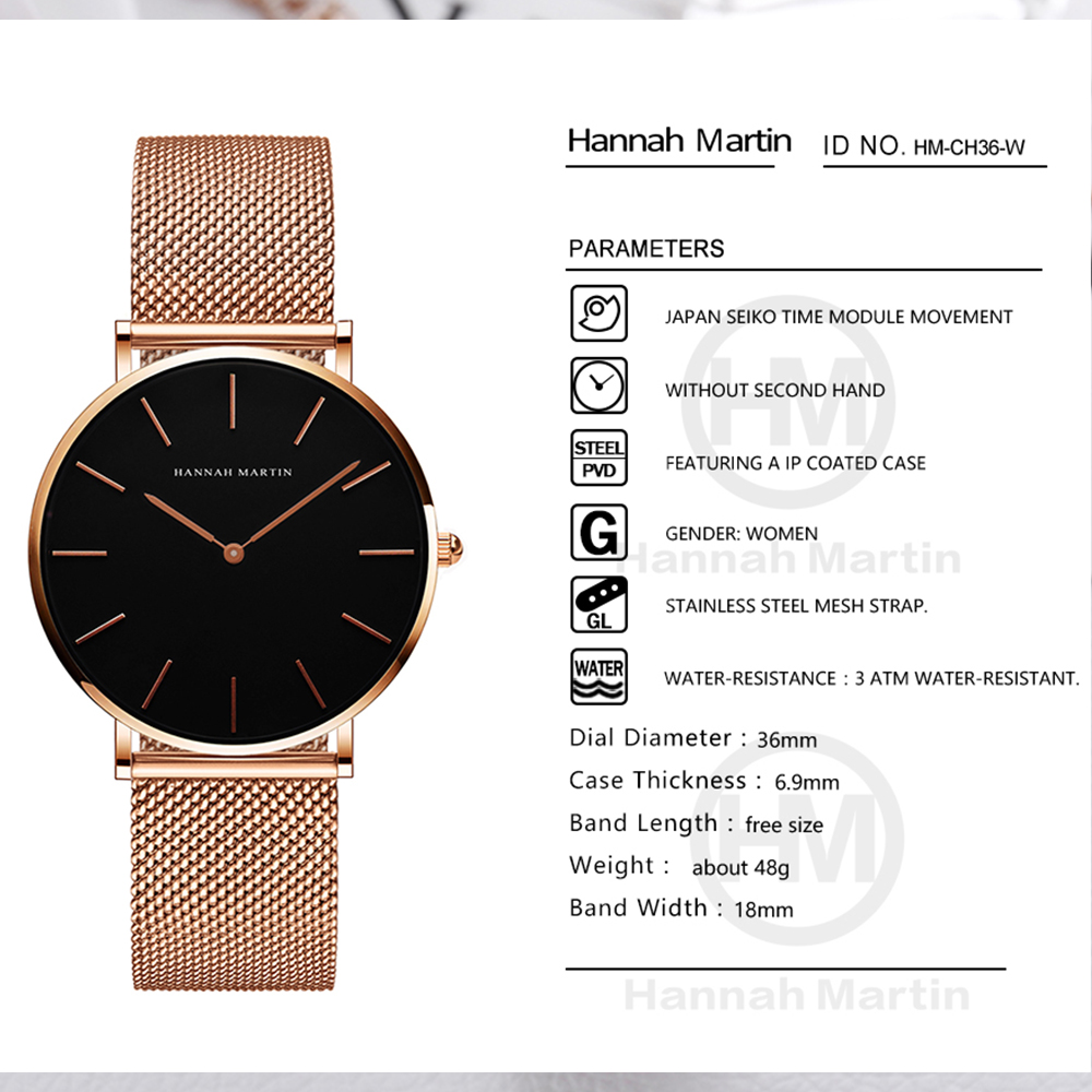 Hannah Martin Topmerk Luxe Hor - Luxury Watch Japanese recensie en prijs