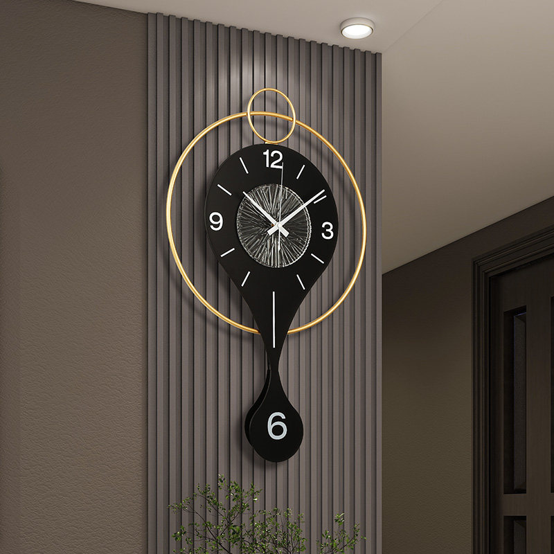 Luxe ronde hangende wandklok C - Luxury Watch Wall Clock recensie en prijs