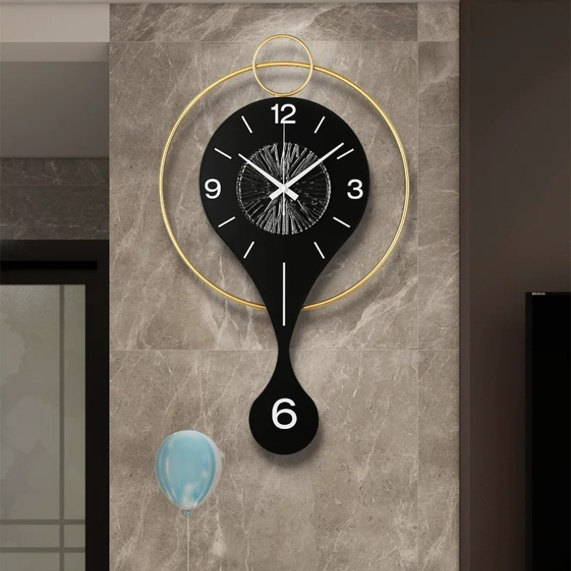 Luxe ronde hangende wandklok C - Luxury Watch Wall Clock recensie en prijs
