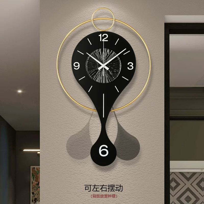Luxe ronde hangende wandklok C - Luxury Watch Wall Clock recensie en prijs