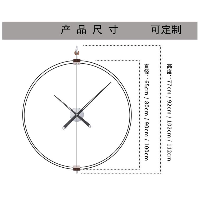 Spaanse minimalistische walnoo - Luxury Watch Wall Clock recensie en prijs
